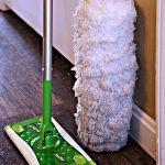 Swifter and Dust Brush standing on floor